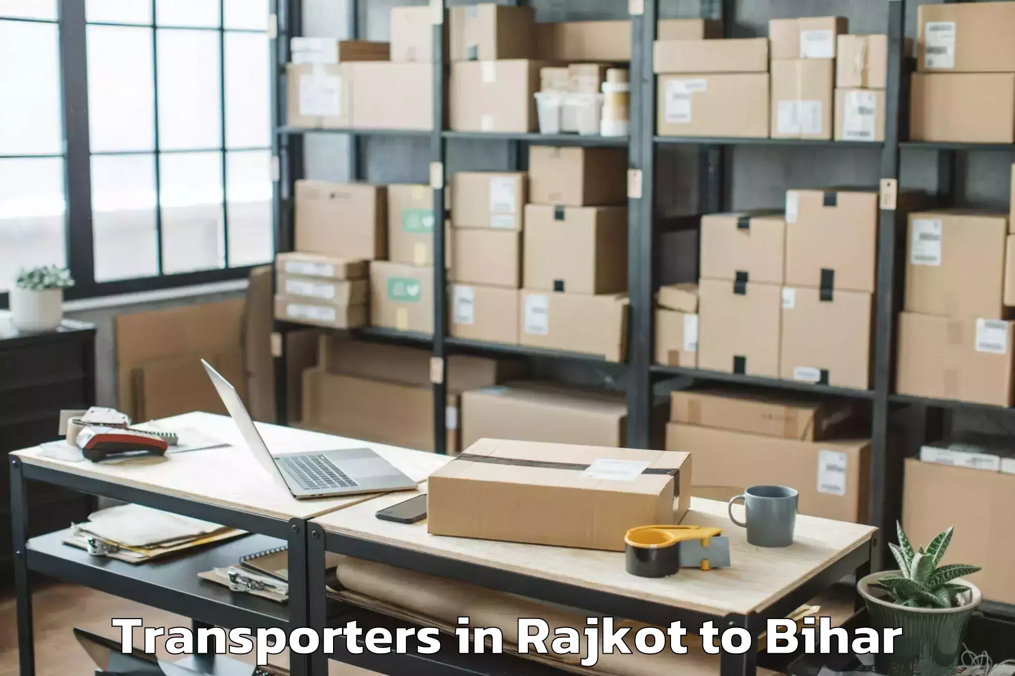 Top Rajkot to Nabinagar Transporters Available